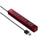 サンワサプライ　磁石付き10ポートUSB2.0ハブ（レッド）　USB-HUB256R