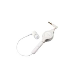 エレコム スマートフォン用ヘッドホンマイク EHP-SMINR01WH