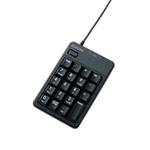エレコム 2ポートUSB2.0HUB付USBテンキーパッド TK-TCM010BK