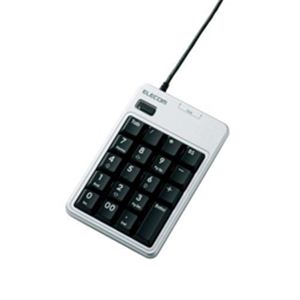 エレコム 2ポートUSB2.0HUB付USBテンキーパッド TK-TCM010SV