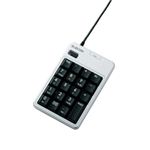 エレコム 2ポートUSB2.0HUB付USBテンキーパッド TK-TCM010SV