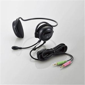 エレコム ヘッドセット（両耳ネックバンドタイプ） HS-NB04BK