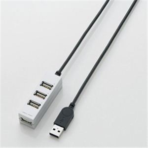 エレコム Mac向けUSBハブ U2H-AP001BSV