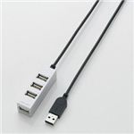 エレコム Mac向けUSBハブ U2H-AP001BSV