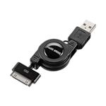 サンワサプライ iPod・iPhone・iPad用巻取りUSBケーブル KB-IPUSBMBK2