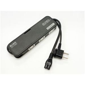 ミヨシ 旅人専科モバイルマルチタップ 3個口 黒 MBP-W3P／BK