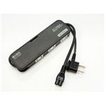 ミヨシ 旅人専科モバイルマルチタップ 3個口 黒 MBP-W3P／BK