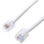 ミヨシ 6極6芯モジュラ-ケ-ブル 白10m TC-610WH