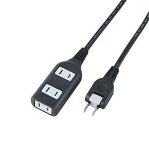 YAZAWA 耐トラ付タップ3個口10m SH15103BK