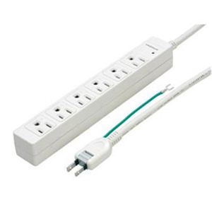 YAZAWA 3Pマグネットタップ6個口2m HJKP602WH