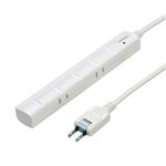 YAZAWA 3P対応スリムタップ5個口2m HJKP502WH