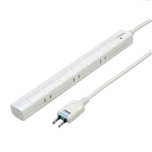 YAZAWA 3P対応スリムタップ7個口2m HJKP702WH