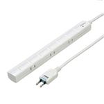 YAZAWA 3P対応スリムタップ7個口2m HJKP702WH