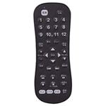 YAZAWA 地デジ対応テレビビデオDVD防滴リモコン RC19BK