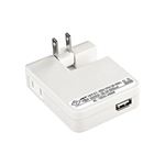 サンワサプライ USB充電タップ型ACアダプタ（出力1A×1ポート）ホワイト ACA-IP22W