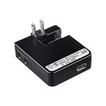 サンワサプライ USB充電タップ型ACアダプタ（出力1A×1ポート）ブラック ACA-IP26SBK