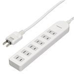 YAZAWA ブレーカー付テーブルタップ6個口5m HBS605WH