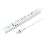 サンワサプライ パソコン連動タップ TAP-RE27MN