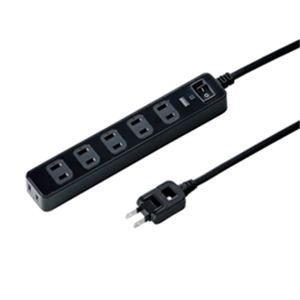 サンワサプライ 雷ガードタップ TAP-SP209BK