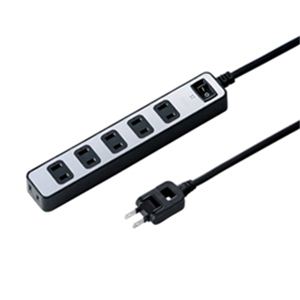 サンワサプライ 雷ガードタップ TAP-SP209SV