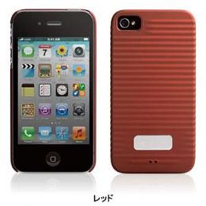 CUT＆PASTE Cut＆Paste Phone Ripple 4S iPhone4S／iPhone4用ケース レッド PH11091-R