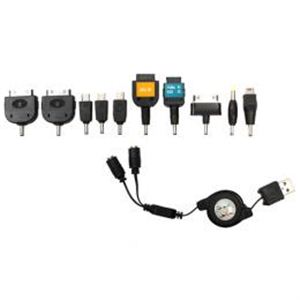 サンコー コネクタ選択式伸縮充電ケーブル『サスマタ』 ALGDPC02