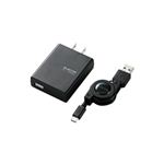エレコム スマートフォン用AC充電器 MPA-ACURCBK