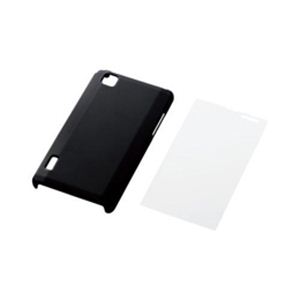 エレコム au IS11LG用シェルカバー(マットブラック) PA-LG11PVRBK