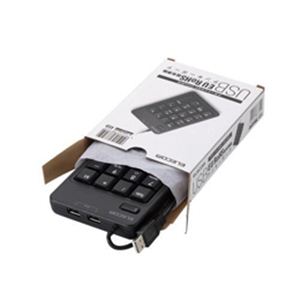 エレコム EU RoHS指令準拠USBハブ付テンキーボード TK-TCM010BK/RS