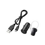 ロジテック BT音楽対応ミニヘッドセット シガーチャージャー付き LBT-MPHS400MCBK