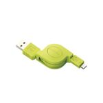 エレコム 充電／データ転送用巻取りmicroUSBケーブル MPA-AMBIRLC08GN