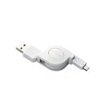 エレコム 充電／データ転送用巻取りmicroUSBケーブル MPA-AMBIRLC08WH