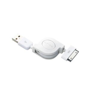エレコム iPhone用充電／データ転送巻取りケーブル MPA-IRLC08WH