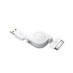 エレコム iPhone用充電／データ転送巻取りケーブル MPA-IRLC08WH