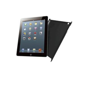 エレコム New iPad／iPad第3世代／新しいiPad用シェルカバー（ブラック） TB-A12PVBK