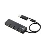 エレコム タブレットPC/スマートフォン用USBハブ U2HS-MB02-4SBK