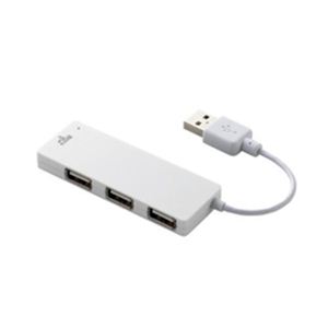 エレコム microSDポート付きUSBハブ U2H-SMC4BWH