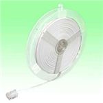 ミヨシ リール付カテゴリー6aフラットLANケーブル 20m ホワイト TWF-620A/WH