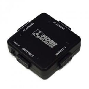ミヨシ 3入力1出力HDMIセレクタ- HDS-31C／BK