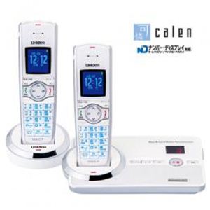 ユニデン 1.9GHzデジタルコードレス留守番電話機 DECT3080-2 ホワイト／（子機2台タイプ） DECT3080-2（W）