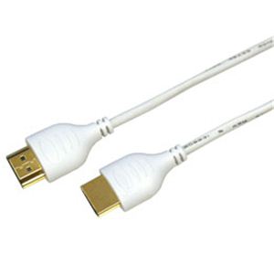 ミヨシ HDMIケーブル スリムタイプ 1m 白 HDM-HEHS10/WH