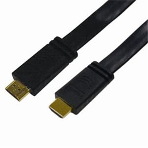 ミヨシ HDMIケーブル フラットタイプ 1.5m 黒 HDM-HEHF15／BK