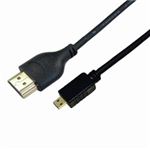 ミヨシ HDMIケ-ブル マイクロHDMIコネクタ 1m 黒 HDM-HEHM10／BK