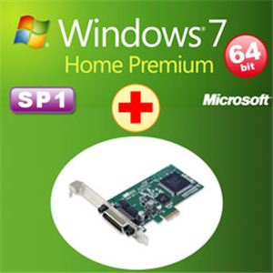 アッシーセットモデル DSP版 Windows 7 Home Premium SP1 64bit DVD +ラトックシステム GPIB PCI Expressボード REX-PE20+W