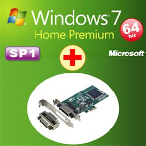 アッシーセットモデル DSP版 Windows 7 Home Premium SP1 64bit DVD +ラトックシステム GPIB PCI Express Board（LowProfile対応） REX-PE20LX+W