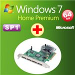 アッシーセットモデル DSP版 Windows 7 Home Premium SP1 64bit DVD +ラトックシステム eSATA 4ポート PCI Express ボード REX-PE34-Z+W