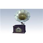 fuze 高級木製アンティーク調蓄音機型レコードプレーヤー OLD32