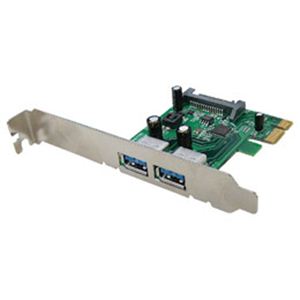 ラトックシステム USB3.0 2ポート PCI Expressボード（Low Profile対応） REX-PEU3X - 拡大画像
