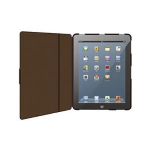 ELECOM（エレコム） New iPad／iPad第3世代／新しいiPad用ソフトレザーカバー 2アングルタイプ TB-A12PLFBK - 拡大画像