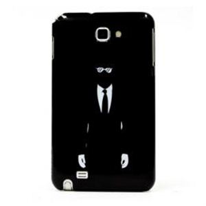 icover GALAXY Note用ケース DESIGN AS-GNGM-BK ブラック（ジェントルマン）